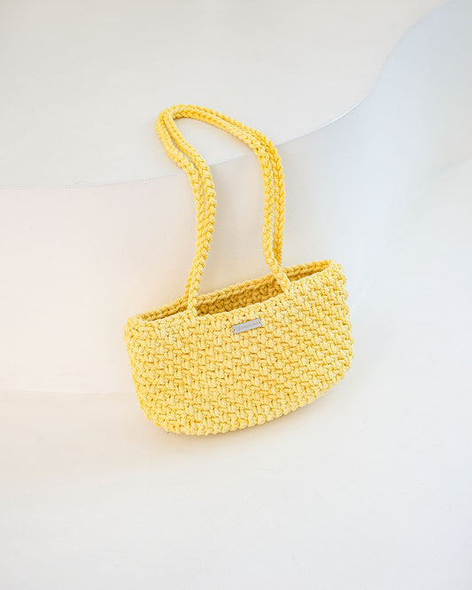 Lydia Crochet Shoulder-Bag in Buttermilk